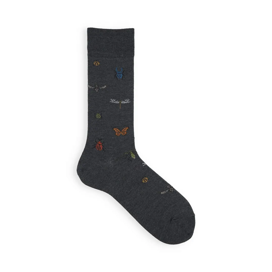 062142358 Dragonfly Pattern Crew Socks