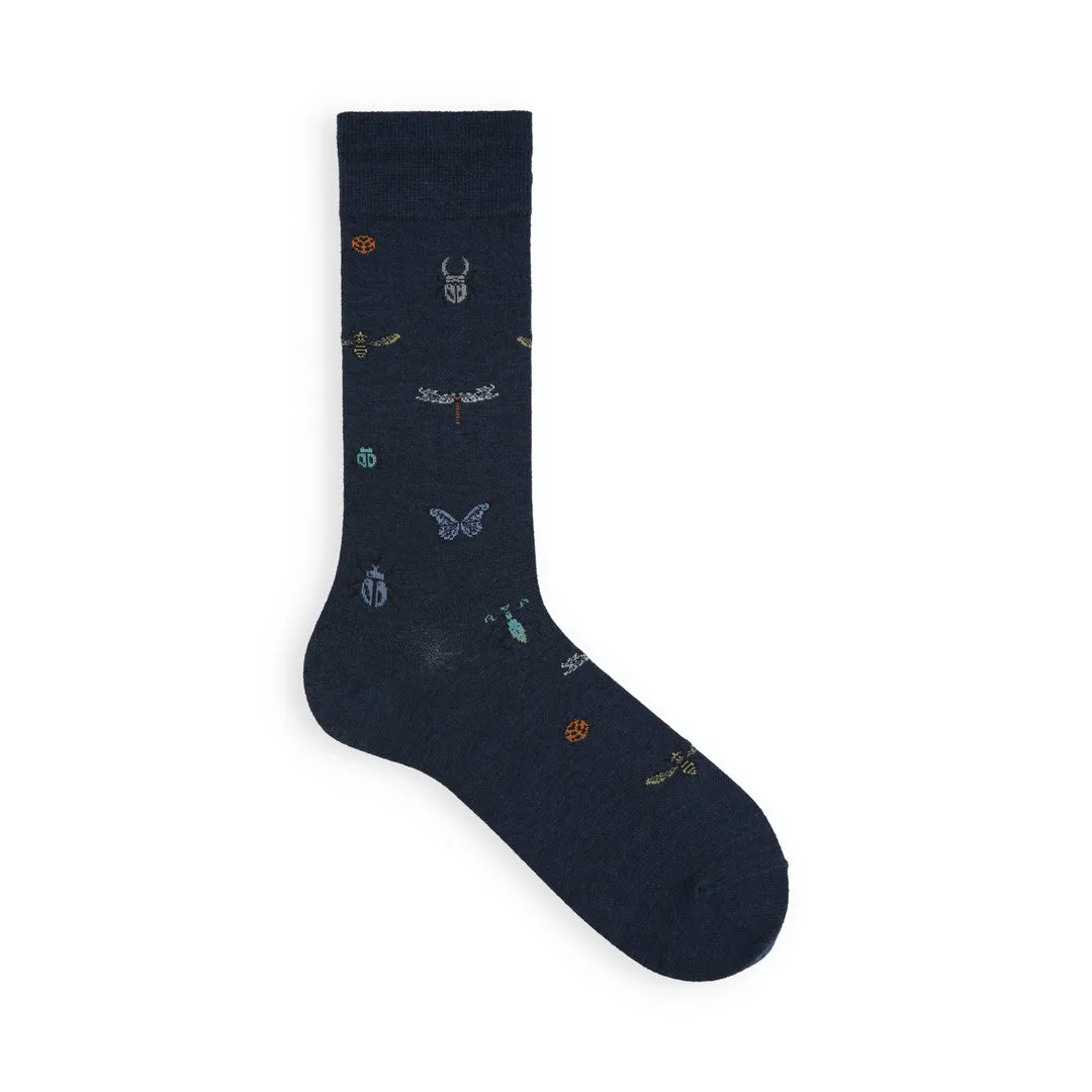 062142358 Dragonfly Pattern Crew Socks