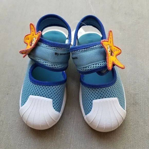 ADIDAS Superstar 360 Primeblue Starfish Toddler Girl Sandal Blue Size 8.5