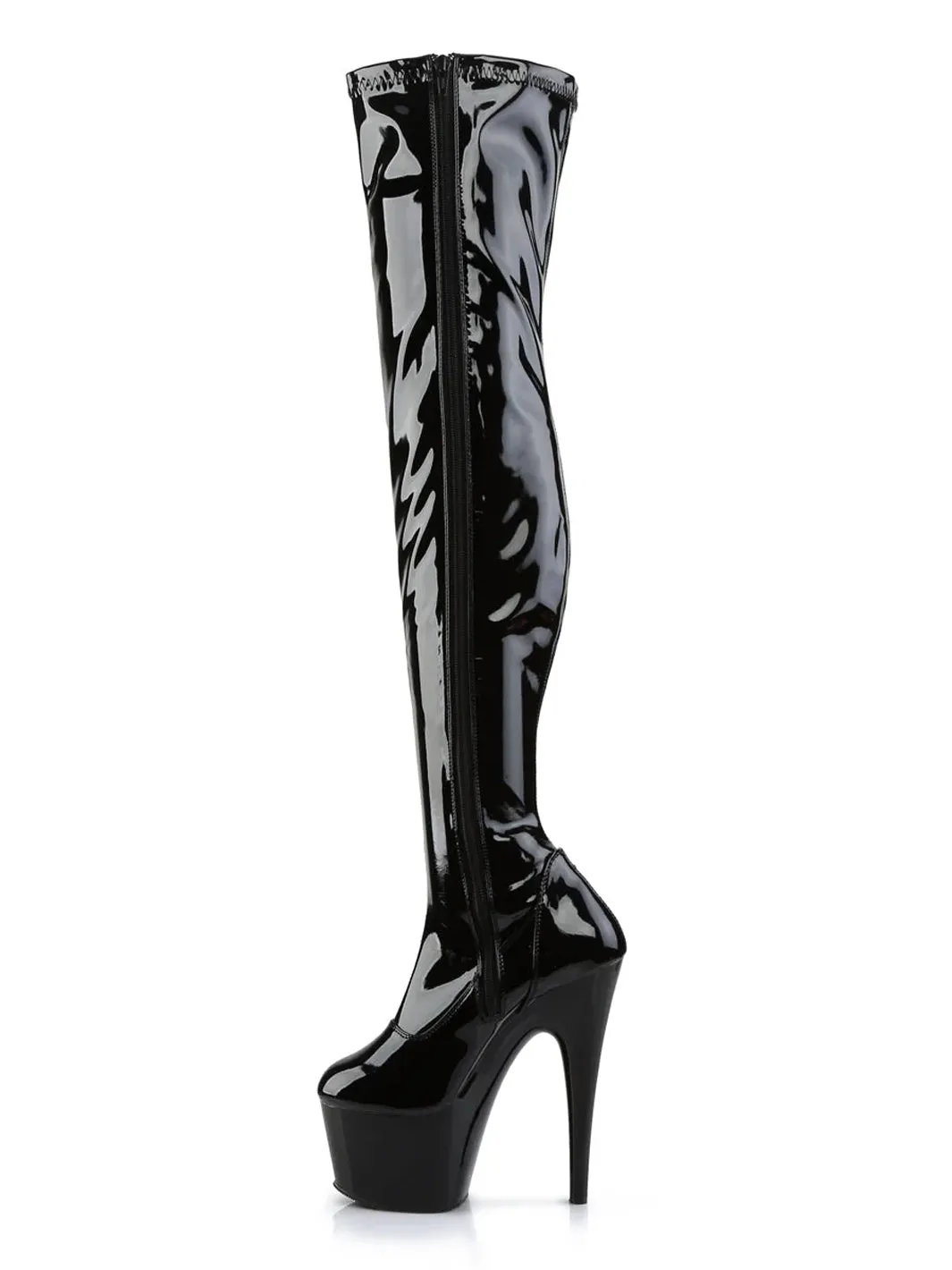 ADORE-3000 - BLACK STRETCH PATENT BLACK