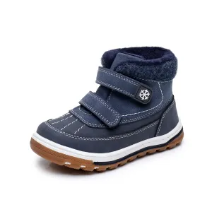Apakowa Boys Boots Toddler Boys Girls Fall/Winter Boots Outdoor with Hook and Loop (Toddler/Little Kid)-35217-Navy