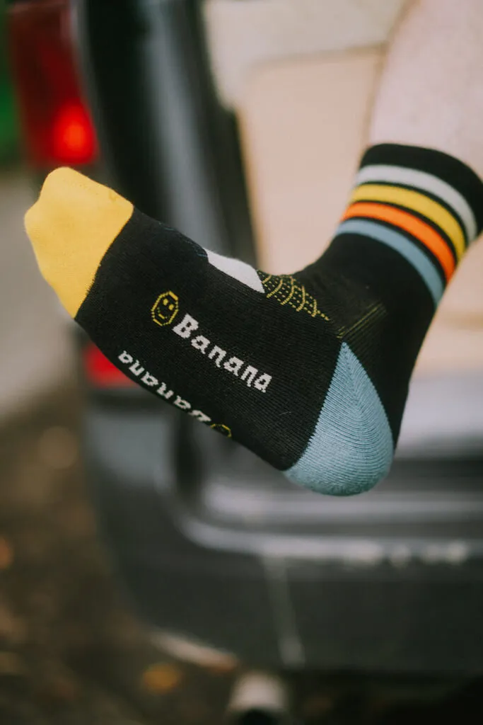 Banana Seasons Merino Thin-Knit Tech Crew Socks