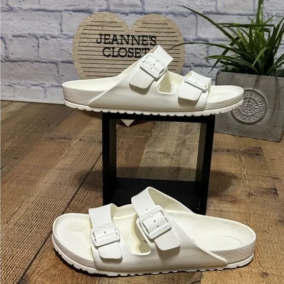 Birkenstock Arizona Eva white sandals men’s 10 womens 12