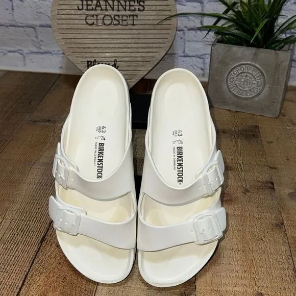 Birkenstock Arizona Eva white sandals men’s 10 womens 12