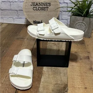 Birkenstock Arizona Eva white sandals men’s 10 womens 12