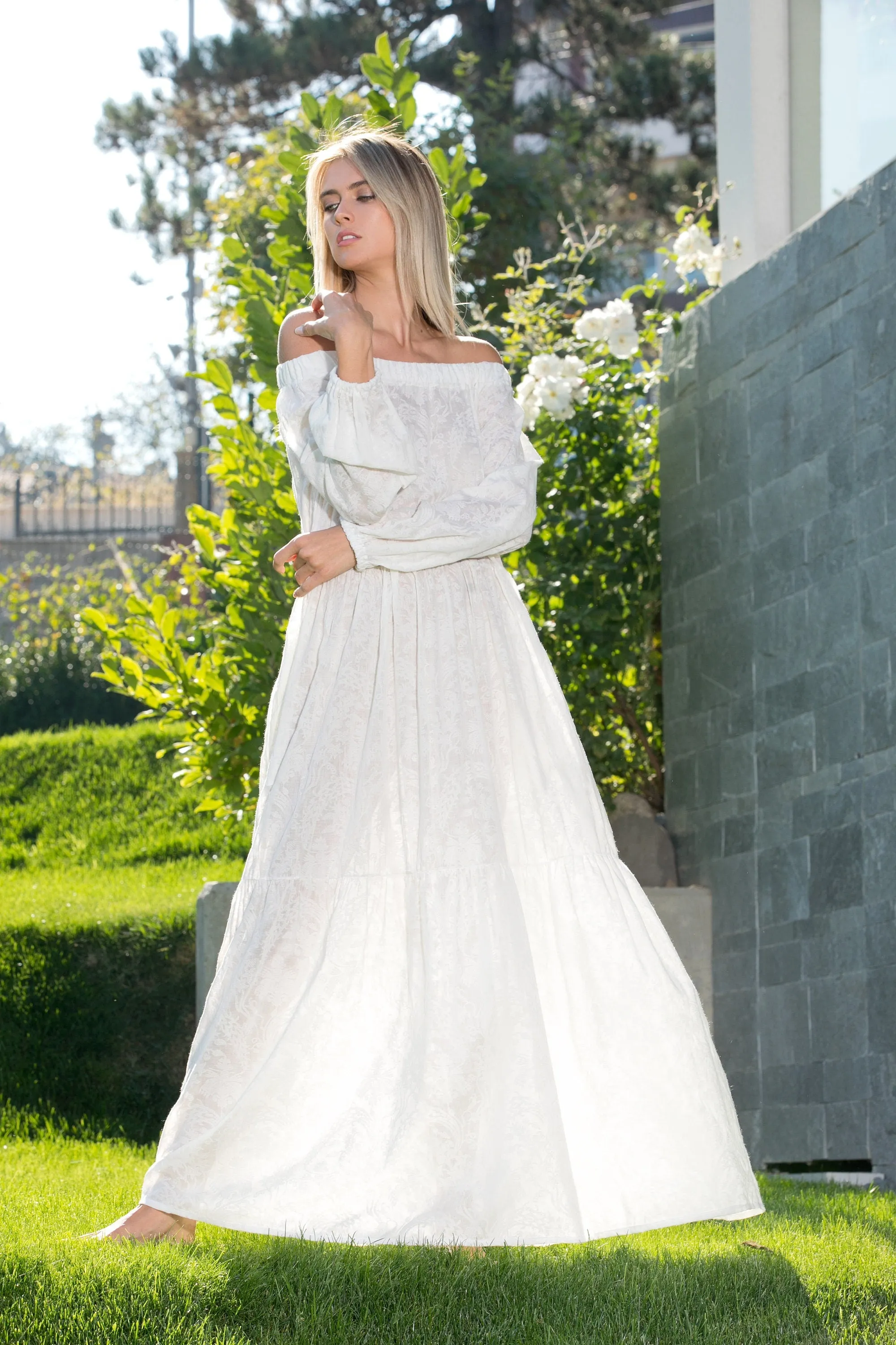 Boho Wedding Dress, Beach Wedding Dress, Kaftan Wedding Dress, Retro Wedding Dress, Simple Wedding Dress, Minimalist Wedding Dress, Gypsy