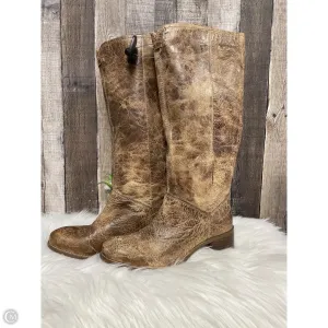 Boots Knee Heels By Diba In Brown, Size: 9.5
