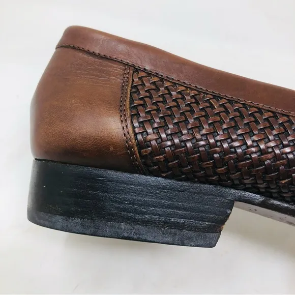 Bragano by Cole Haan Woven Leather Loafers Italy