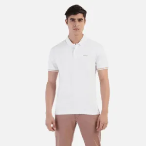 BRAND LOGO POLO COLLAR T-SHIRT