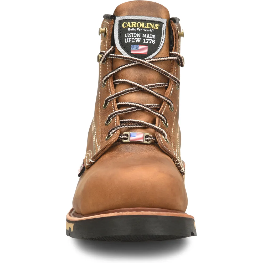 Carolina Men's Ferric 6" Made in USA Work Boot - Dark Brown - CA7029
