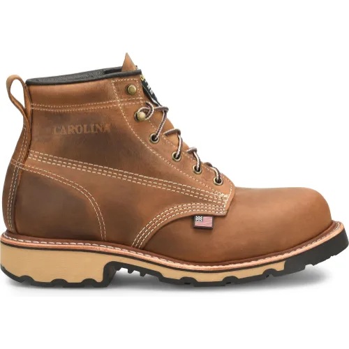 Carolina Men's Ferric 6" Made in USA Work Boot - Dark Brown - CA7029