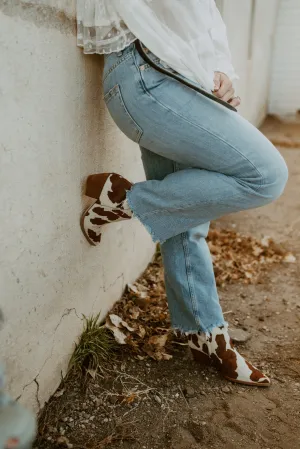 Caty Boot | Cow Print