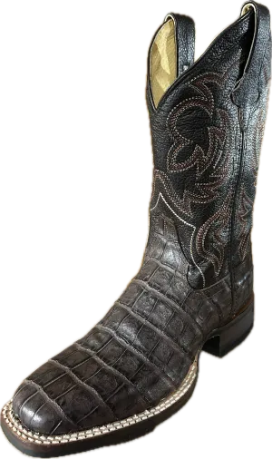Cinch Women's Square Toe Caiman Print Boots