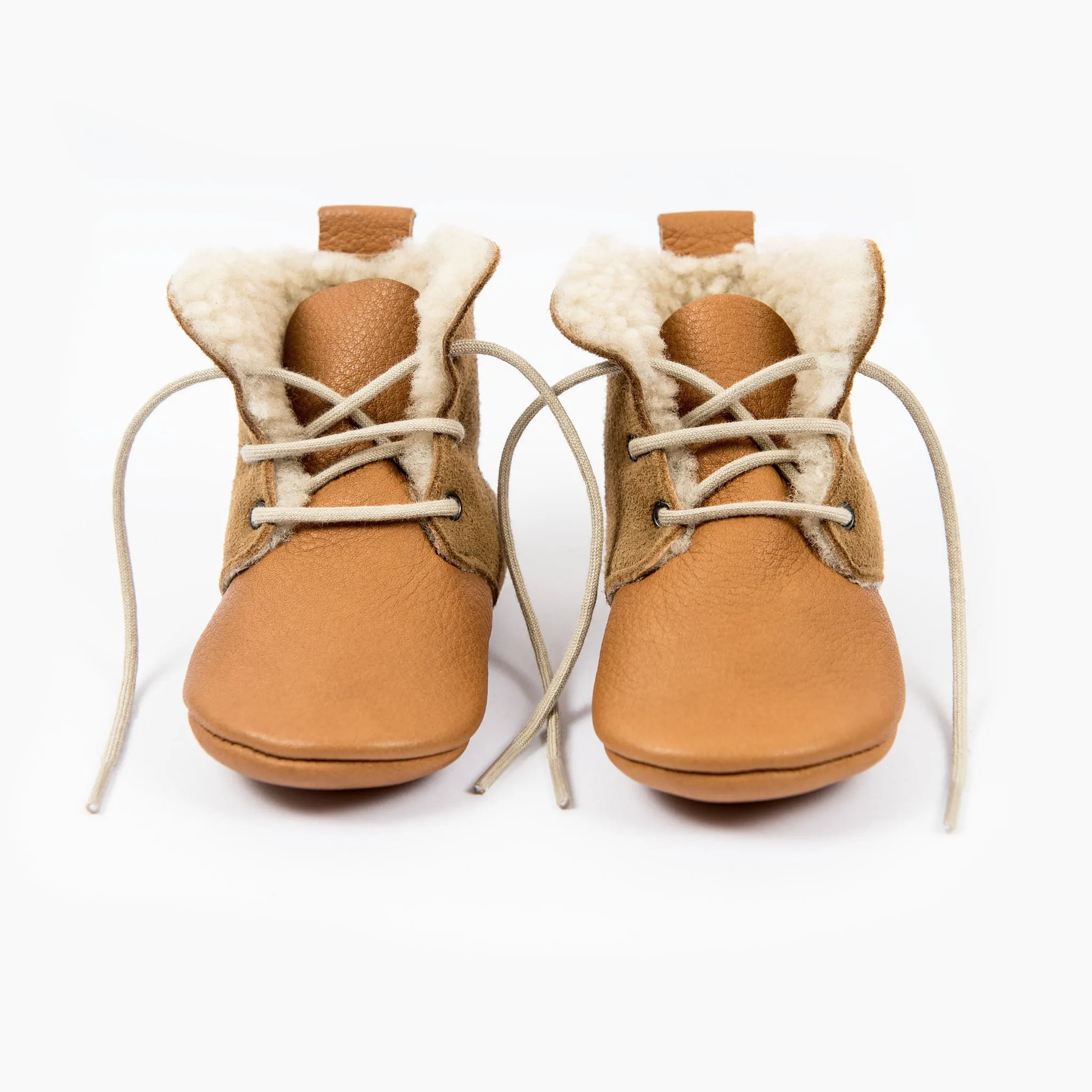 CINNAMON SHEEPSKIN HIGH TOPS