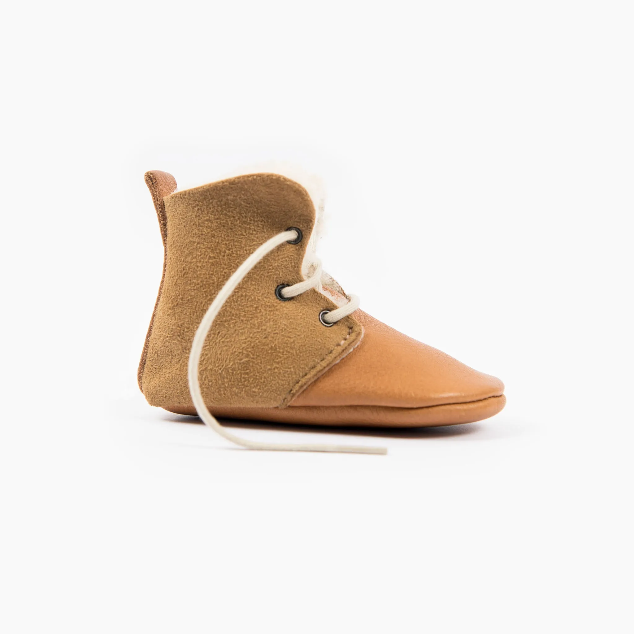 CINNAMON SHEEPSKIN HIGH TOPS