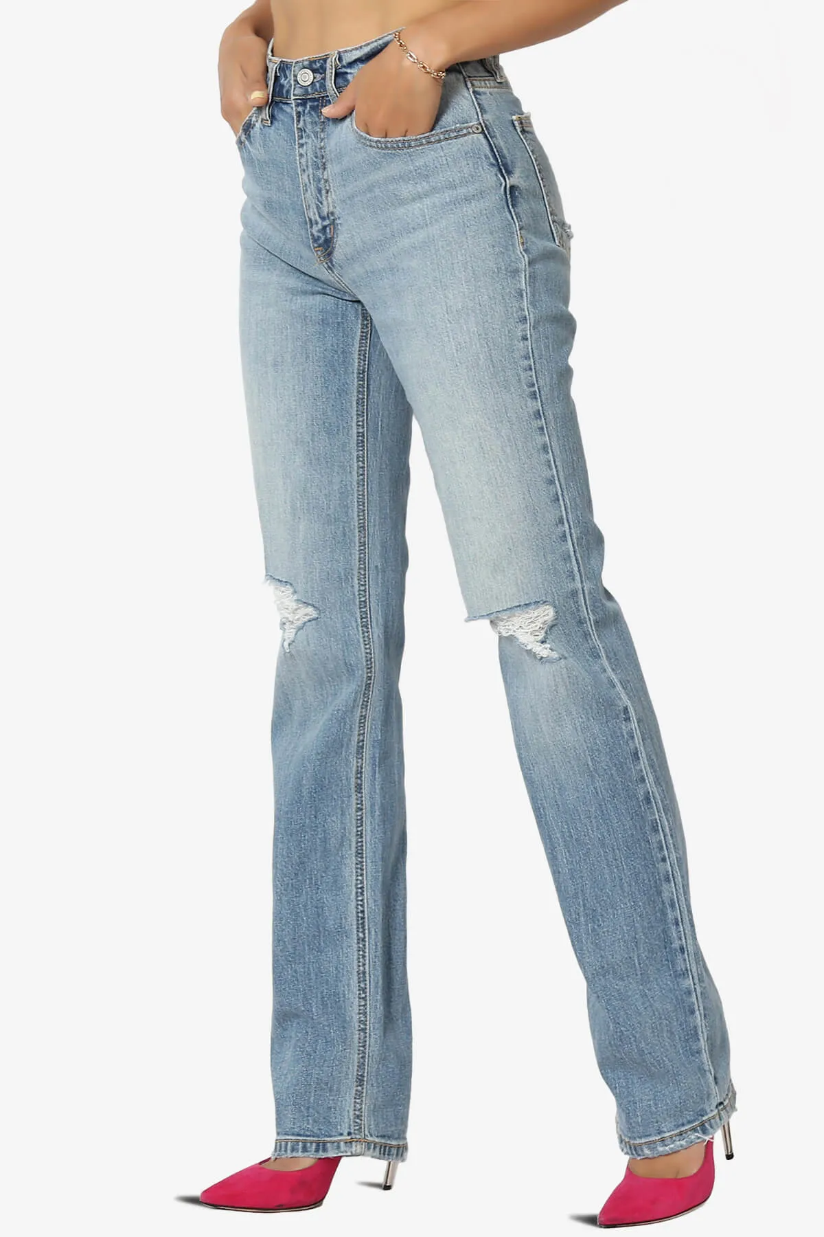 Codi High Rise Dad Baggy Jeans in Orions Med