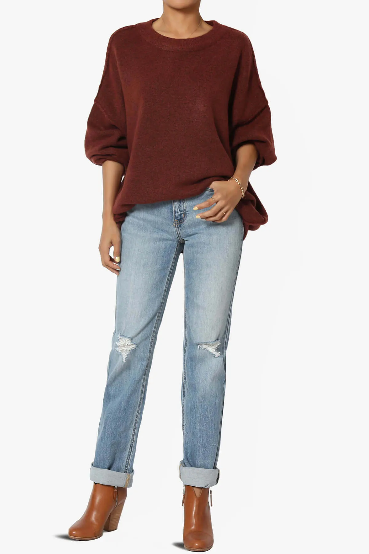 Codi High Rise Dad Baggy Jeans in Orions Med