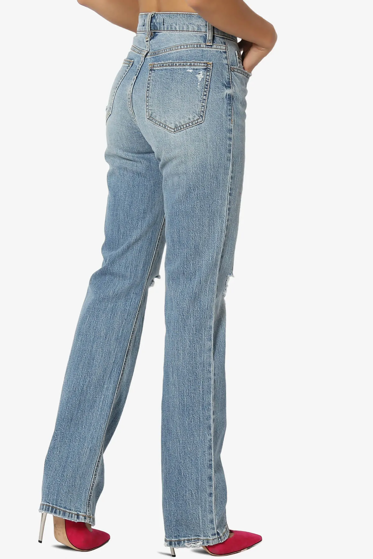 Codi High Rise Dad Baggy Jeans in Orions Med