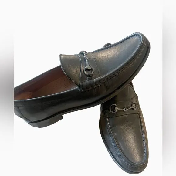 Cole Haan 436 Men's Black Leather Slip On Loafers Size 11.5 M