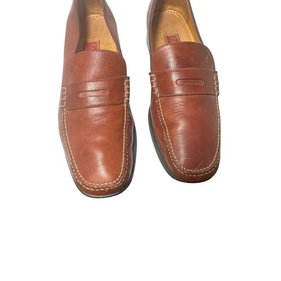 Cole Haan Loafers 10 B Country Hand Sewn Brown Leather SlipOn VTG Made in Brazil