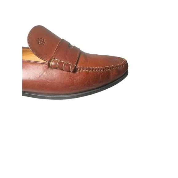 Cole Haan Loafers 10 B Country Hand Sewn Brown Leather SlipOn VTG Made in Brazil