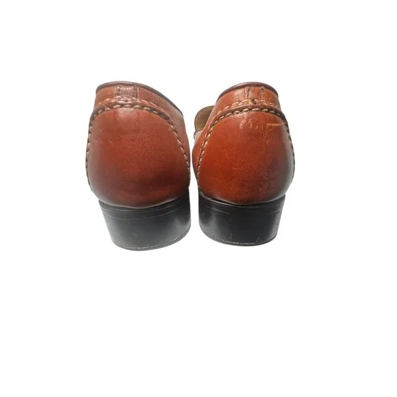 Cole Haan Loafers 10 B Country Hand Sewn Brown Leather SlipOn VTG Made in Brazil
