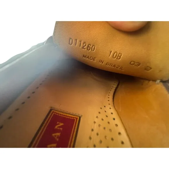 Cole Haan Loafers 10 B Country Hand Sewn Brown Leather SlipOn VTG Made in Brazil