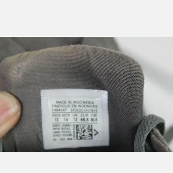 Converse - High Street Thunder Grey Sneakers - Men's 12 - 149434F.