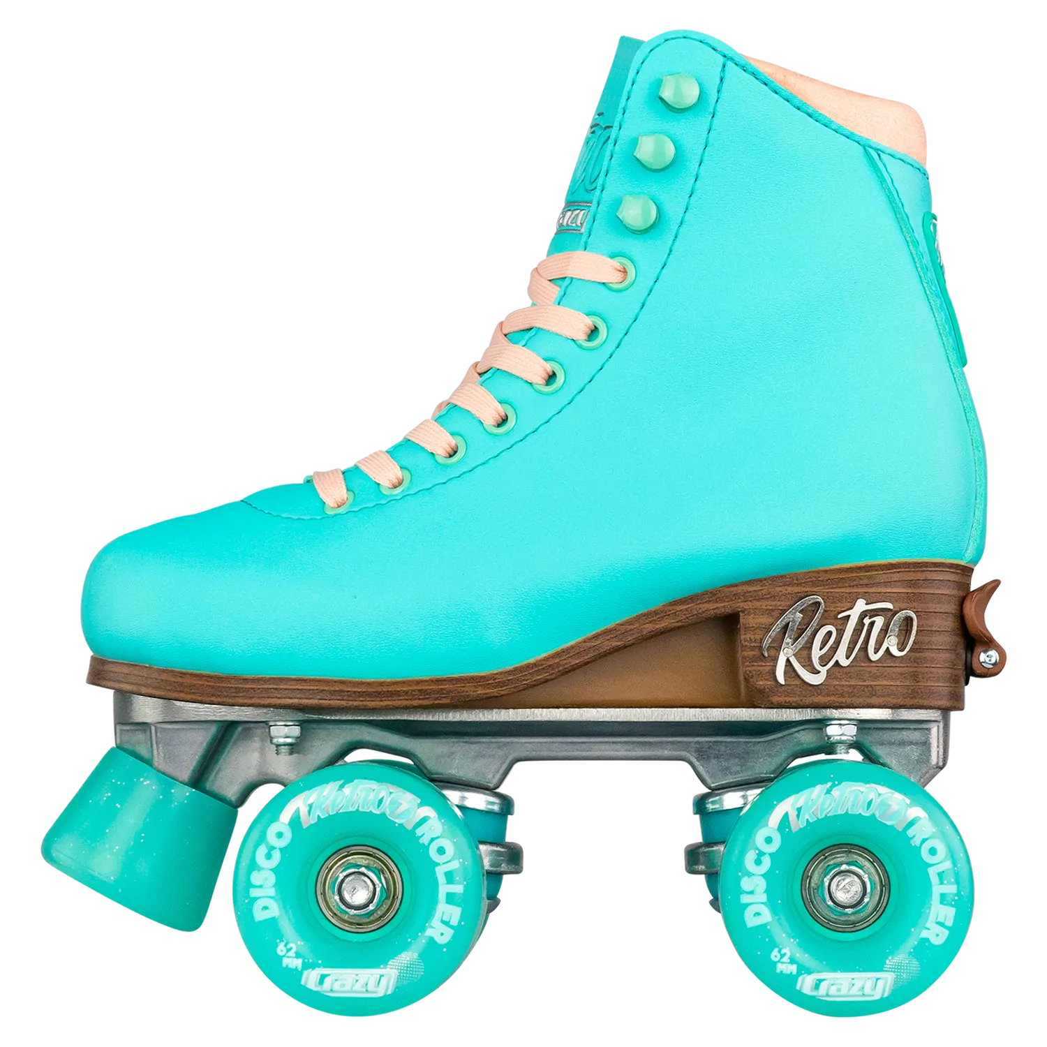 Crazy Retro Adjustable Roller Skates Teal