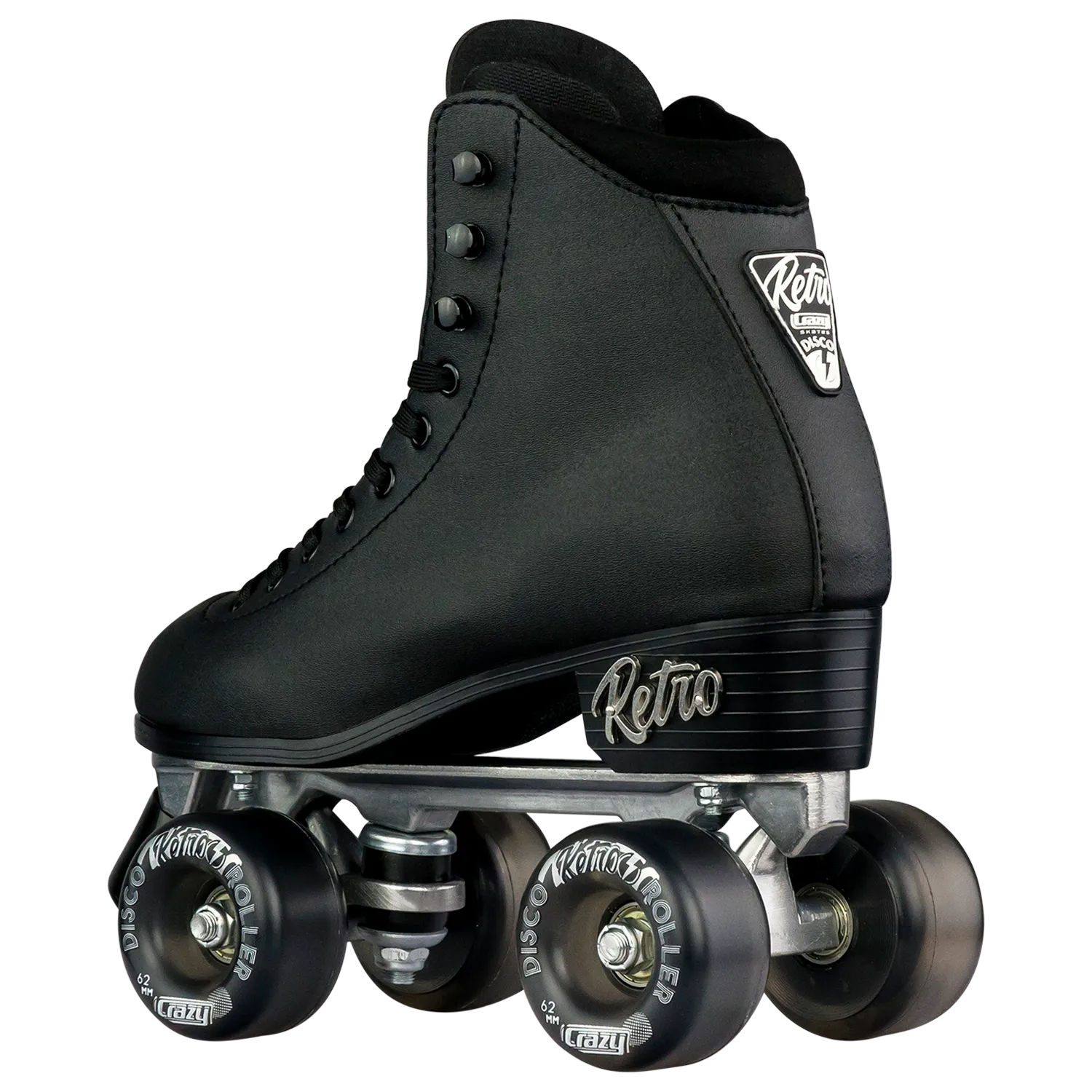 Crazy Retro Roller Skates Black