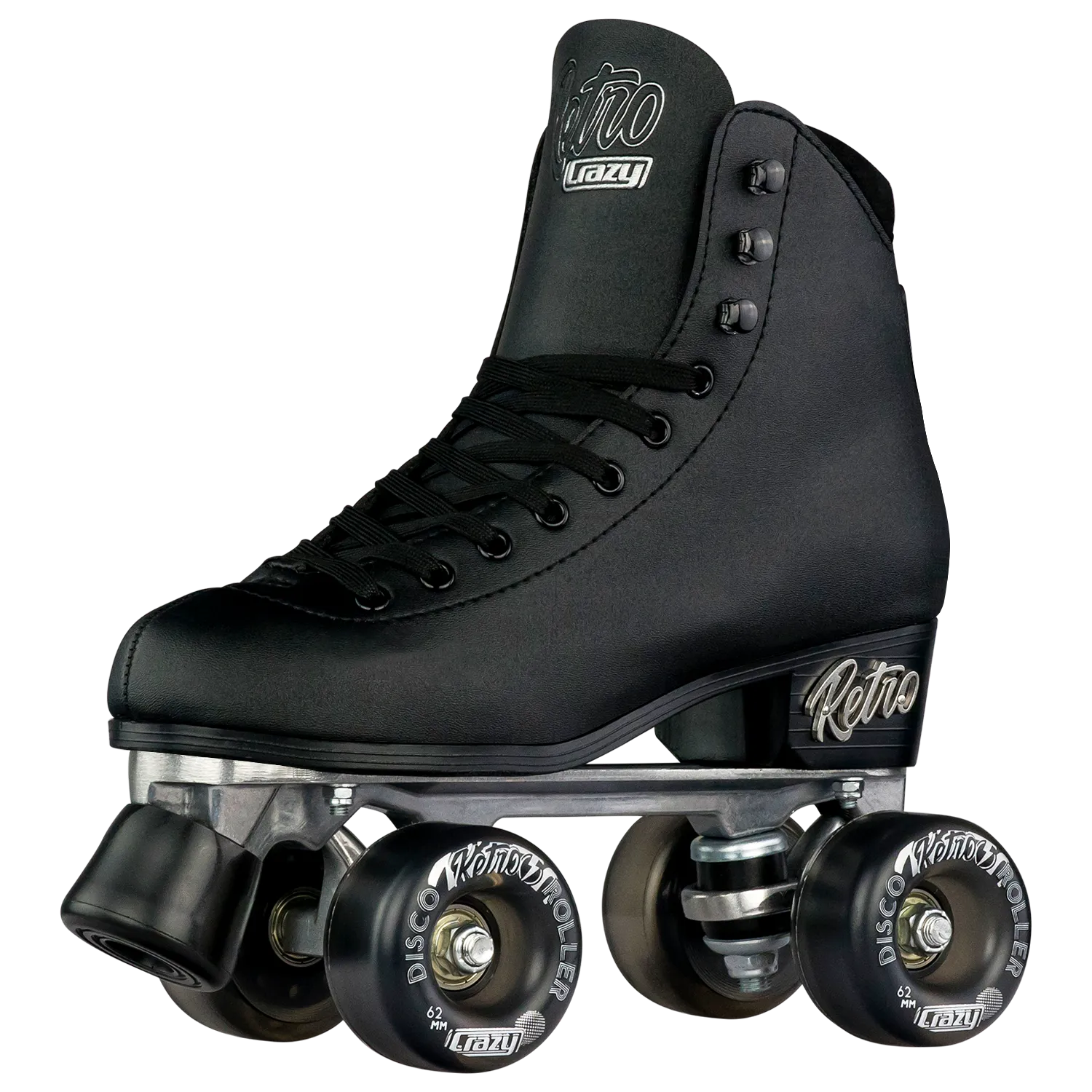 Crazy Retro Roller Skates Black