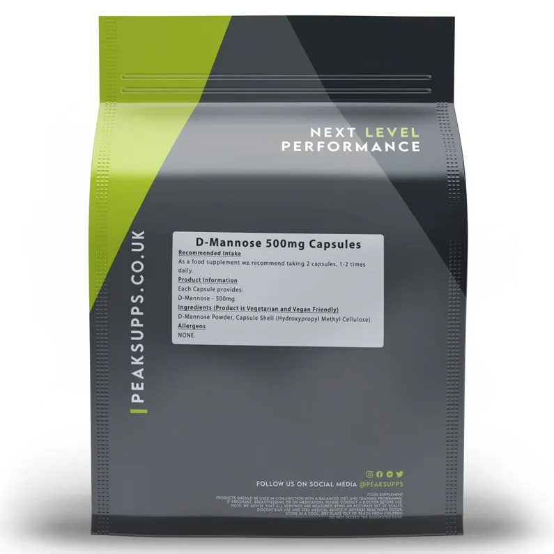 D-Mannose 500mg Capsules (Pure)