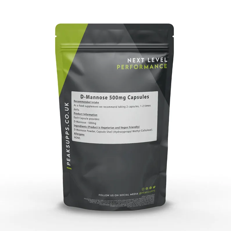 D-Mannose 500mg Capsules (Pure)