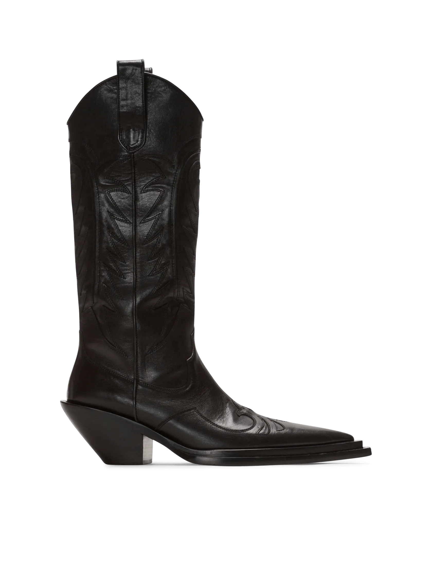 Dan patchwork leather boots