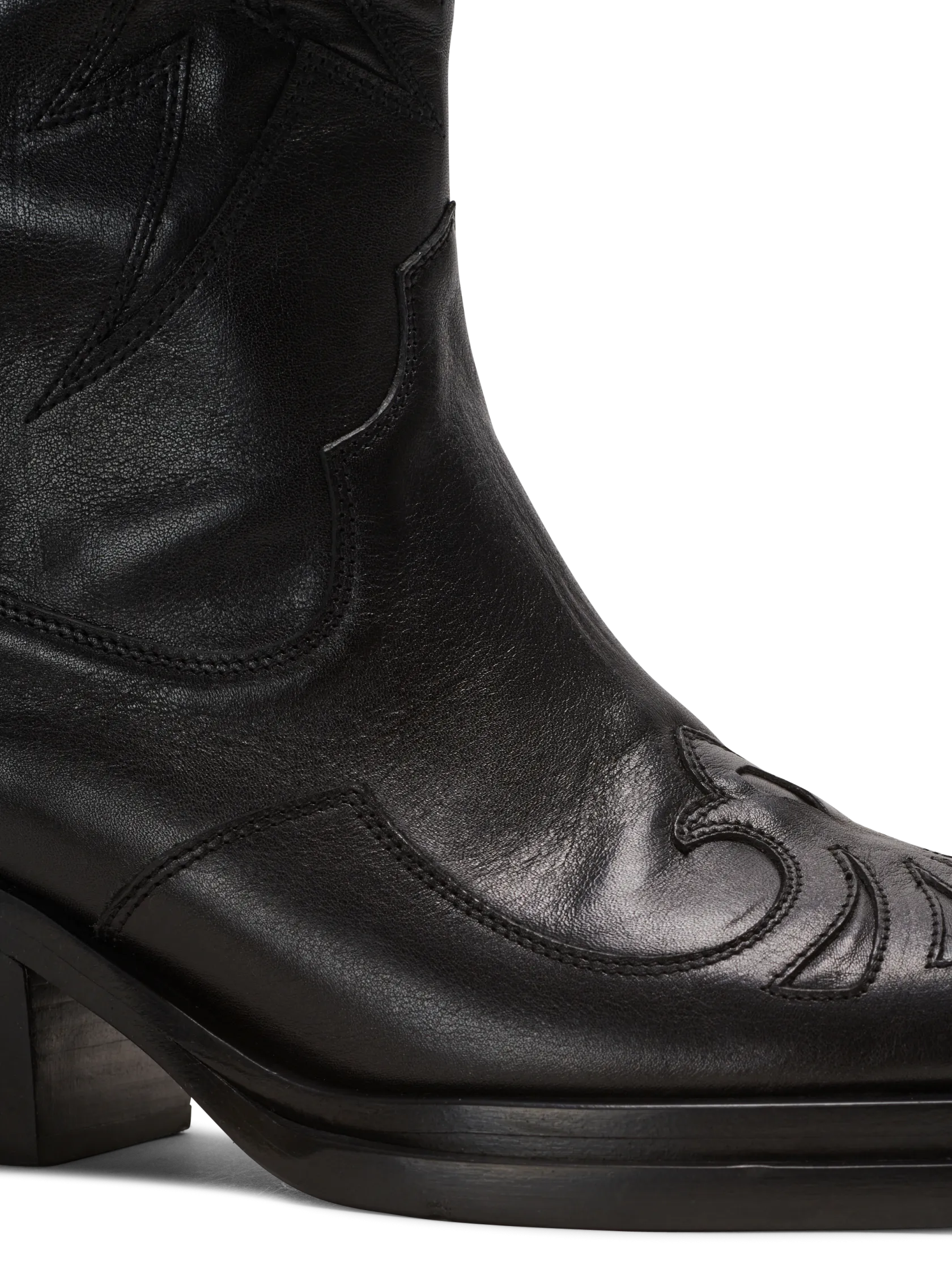 Dan patchwork leather boots
