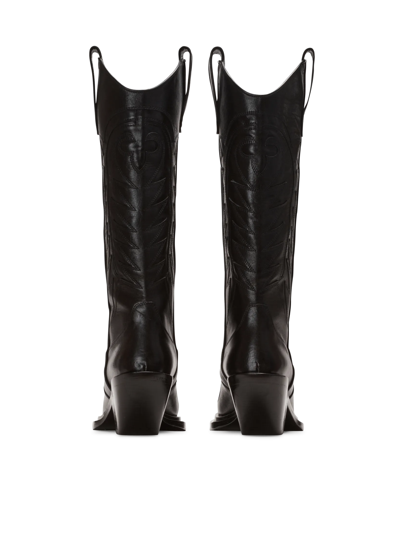 Dan patchwork leather boots