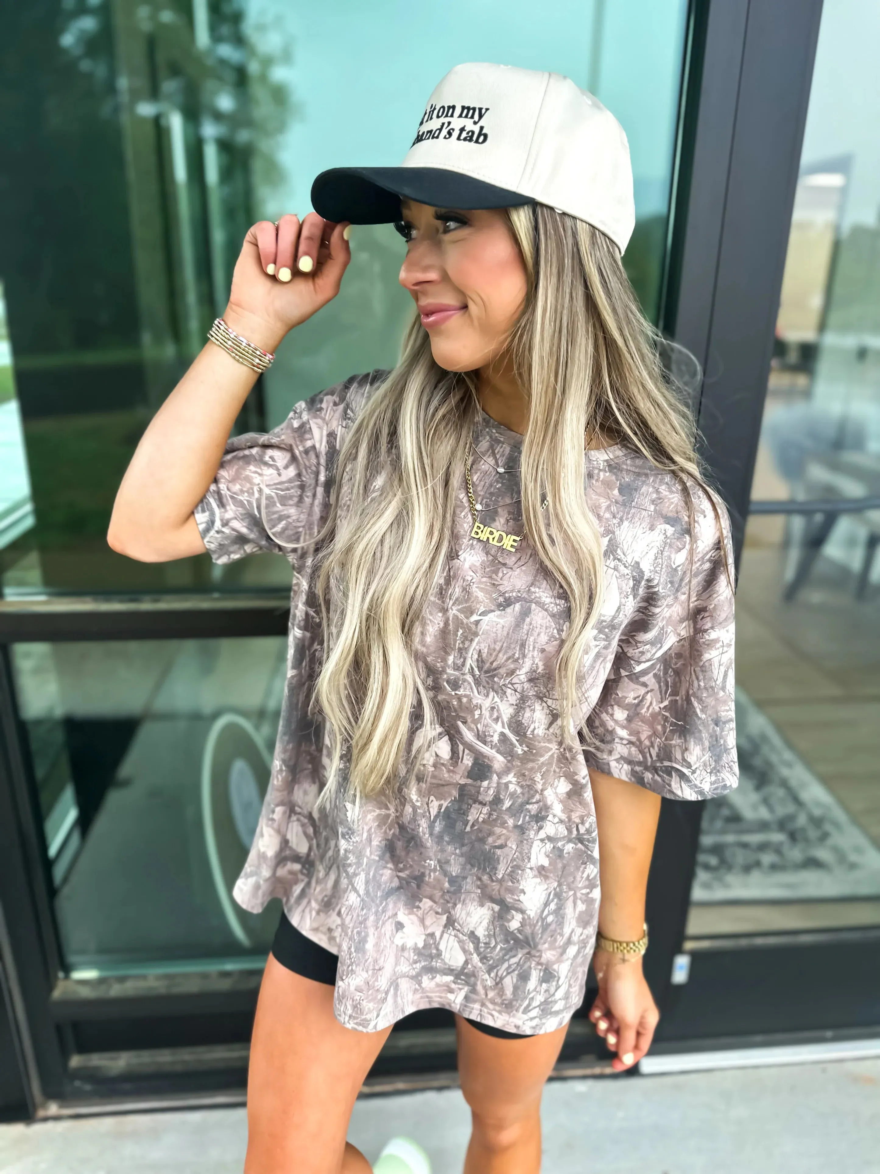 Dark Camo Oversized Tee