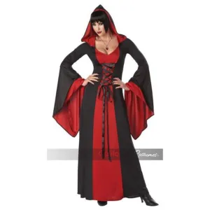 Deluxe Hooded Robe / Adult Red/Black