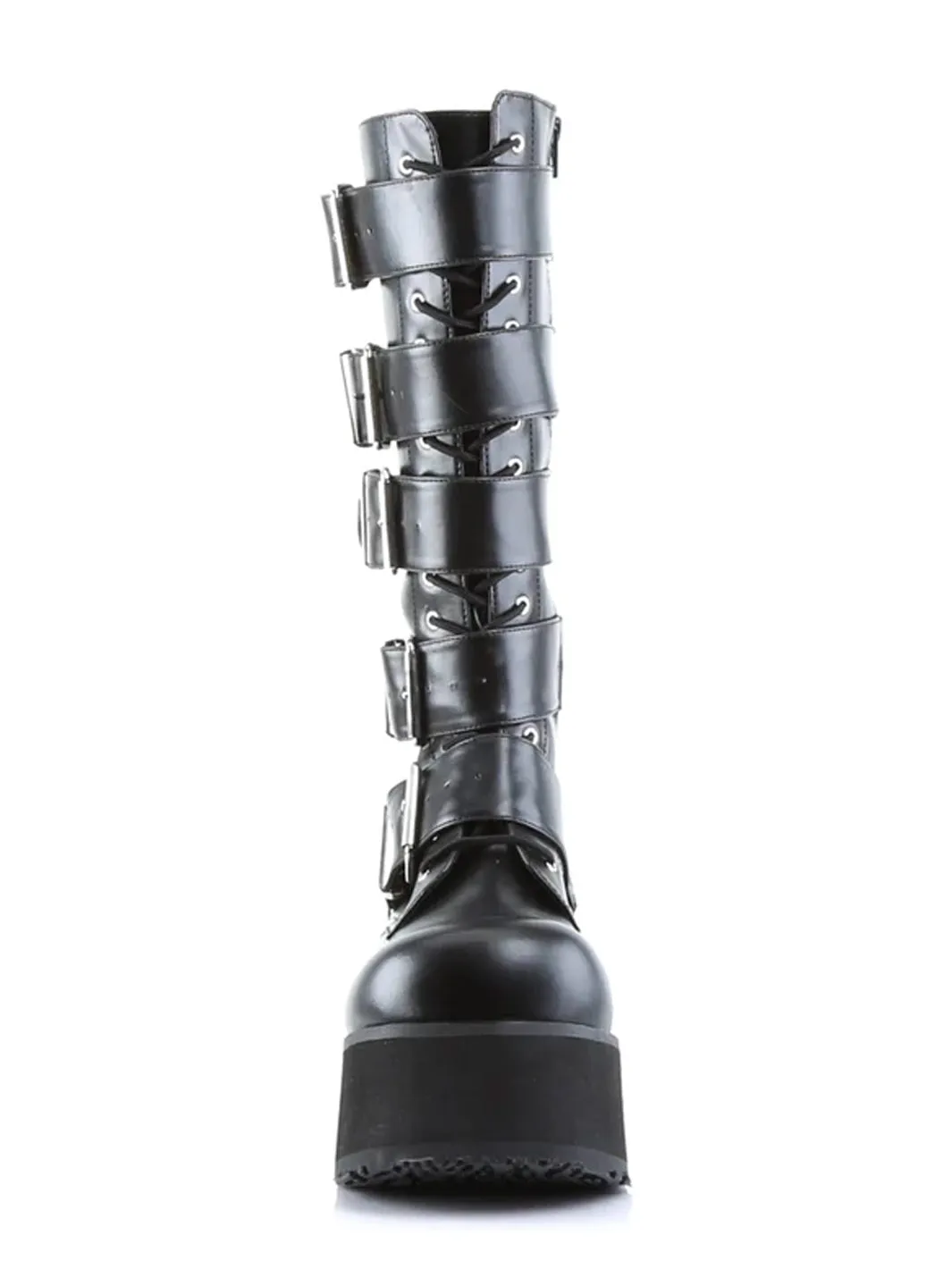 DEMONIA TRASHVILLE-518 - BLACK VEGAN LEATHER ✰ PRE ORDER ✰