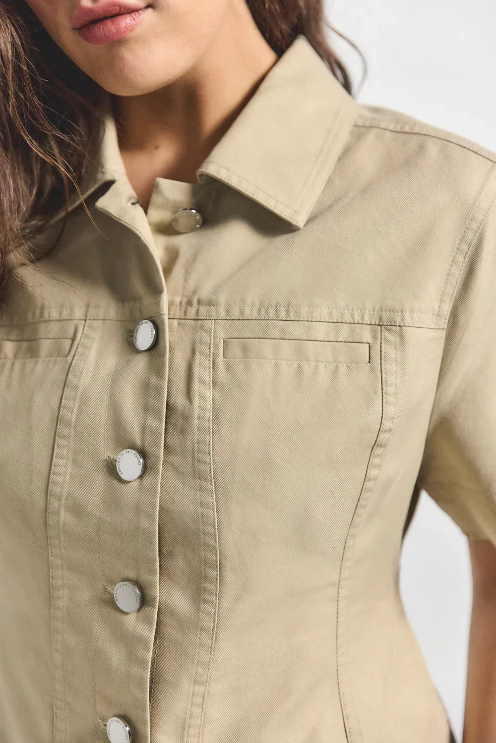 DEREK LAM 10 CROSBY VALERIA SHORT SLEEVE JACKET