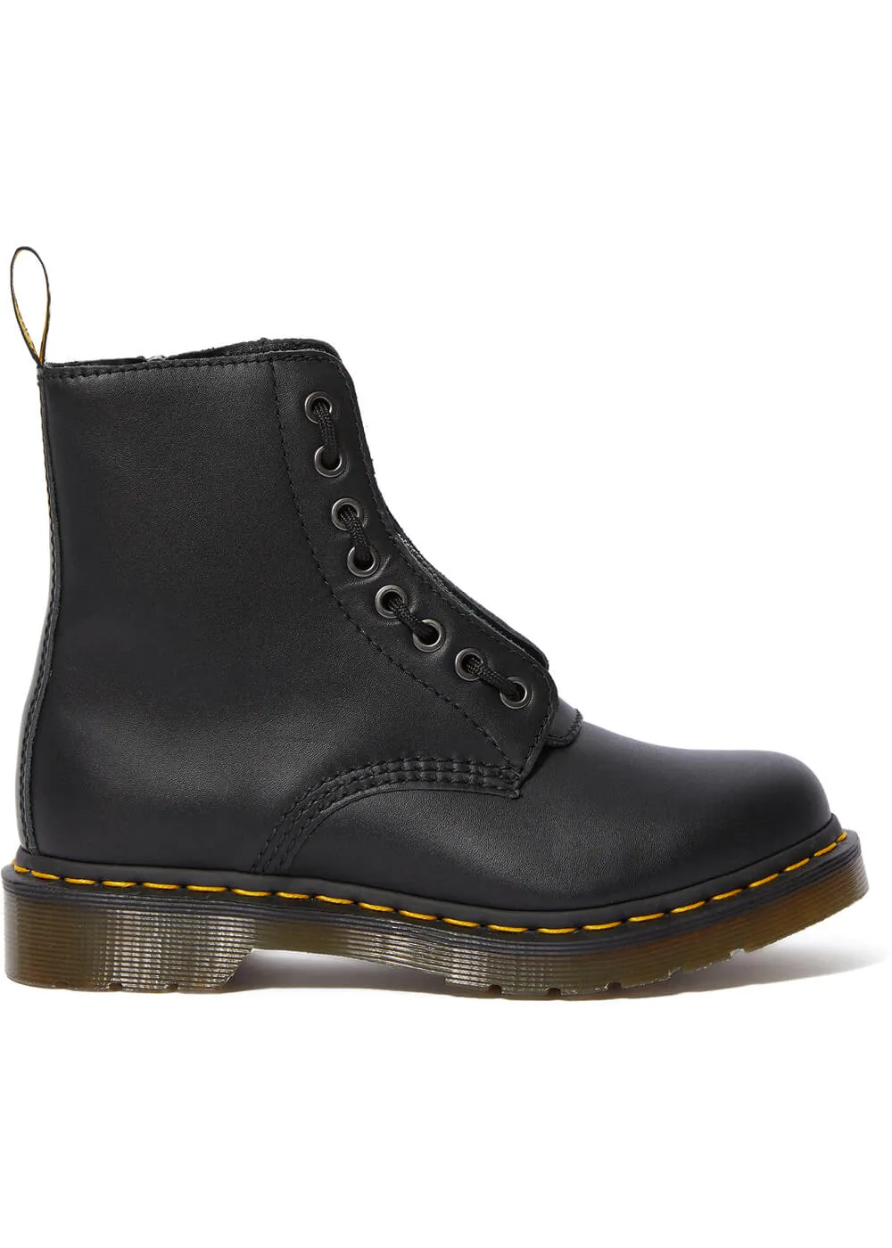 Dr. Martens 1460 Pascal Front Zip Nappa Boots Black
