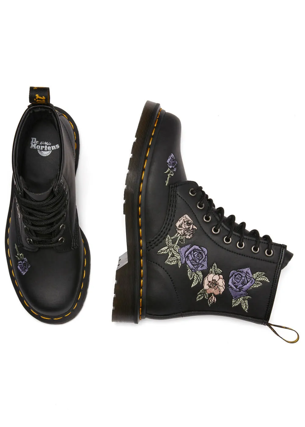 Dr. Martens 1460 Vonda Genix Leather Boots Black