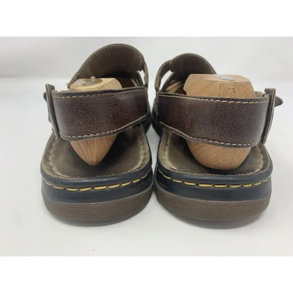 Dr Martens ARC M 12 Brown  Leather Buckle Strap Fisherman Sandals Y2K Vintage