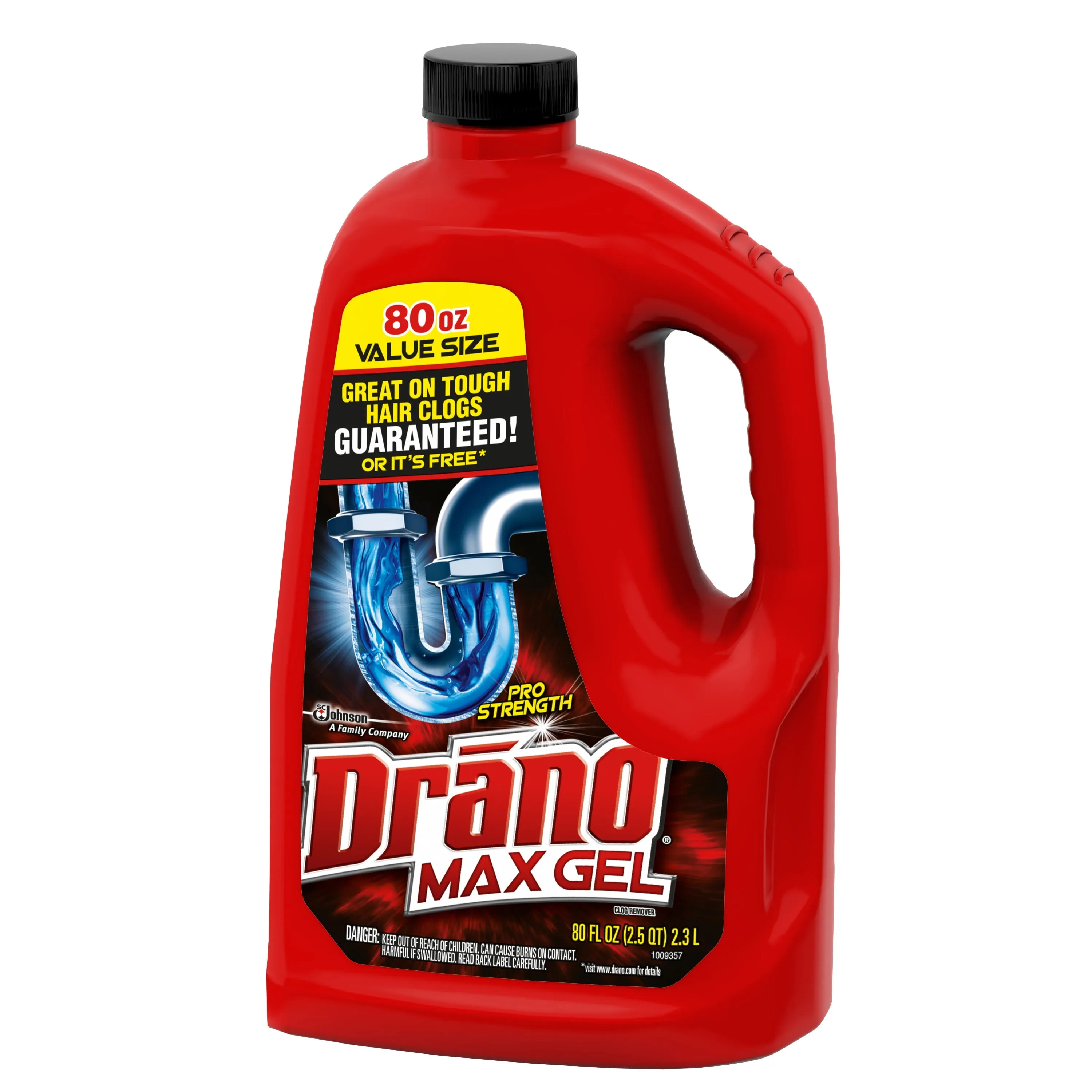 Drano Max Gel Drain Clog Remover and Cleaner for Shower or Sink Drains 80 Oz