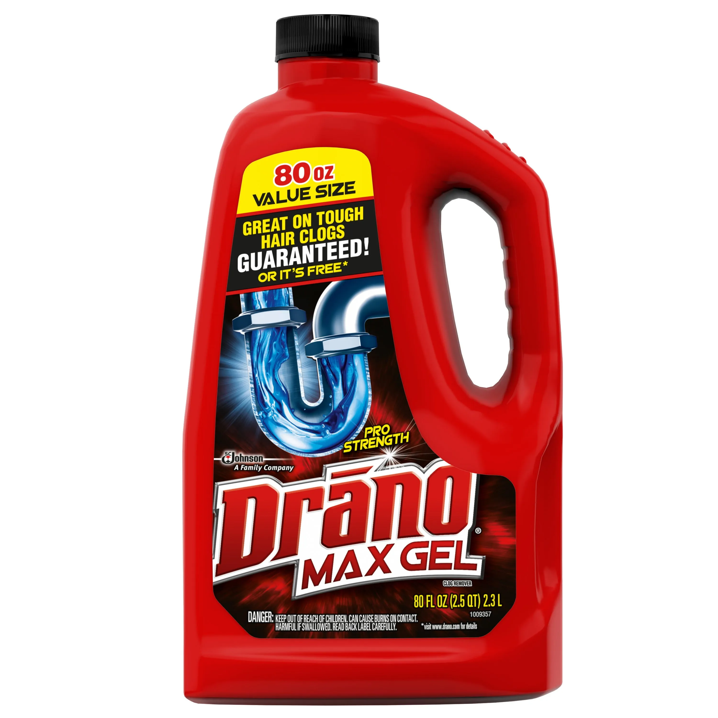 Drano Max Gel Drain Clog Remover and Cleaner for Shower or Sink Drains 80 Oz