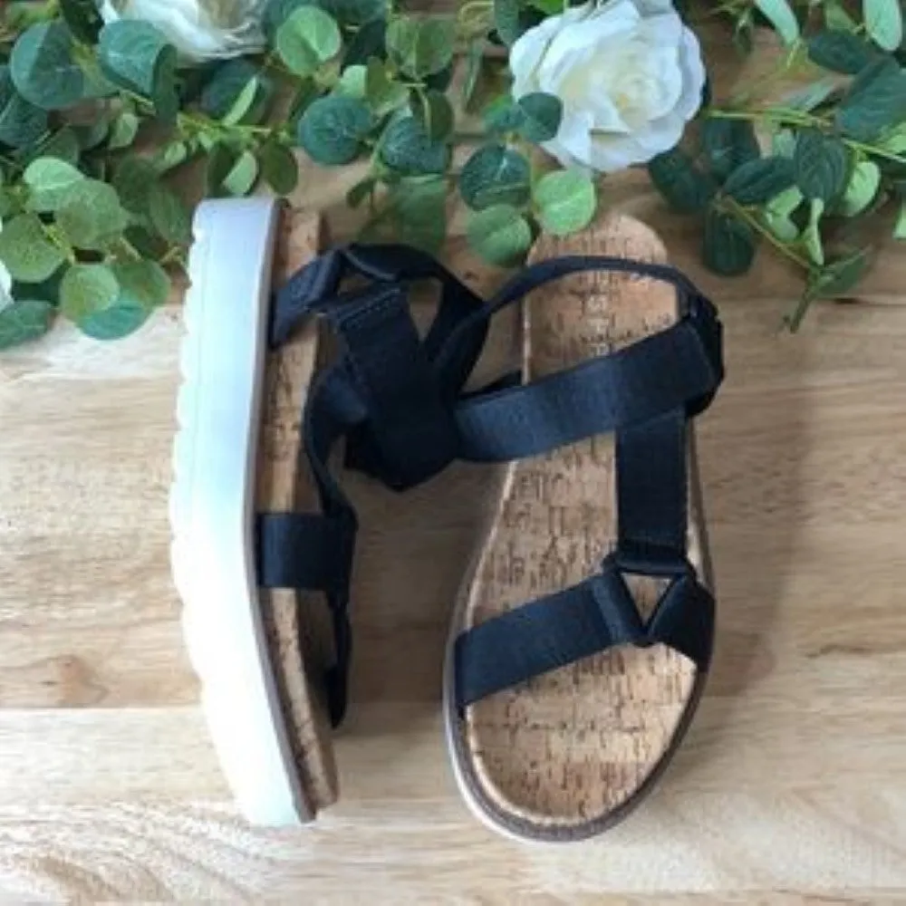 Esprit Dasha Platform Sandals Black 7M