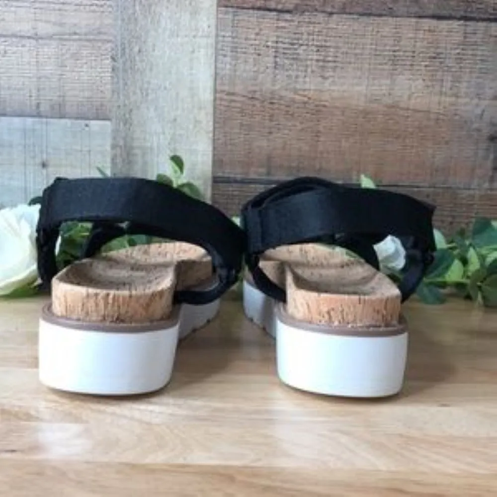 Esprit Dasha Platform Sandals Black 7M