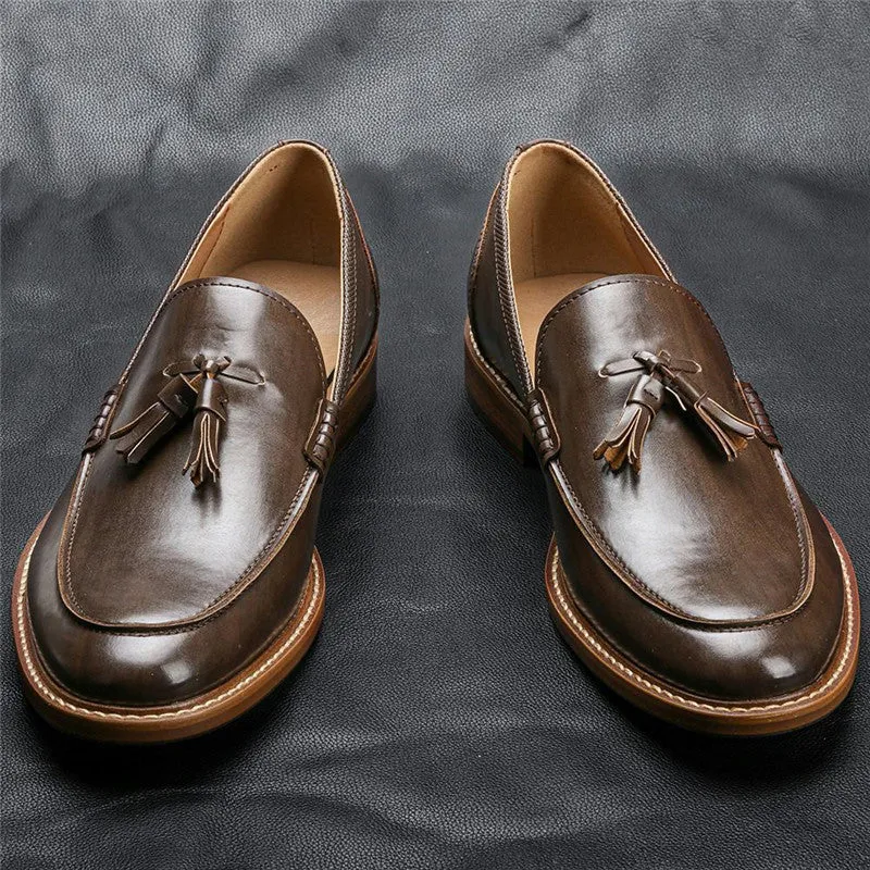 Explore men's leather loafers for a versatile blend of casual and formal business dress.