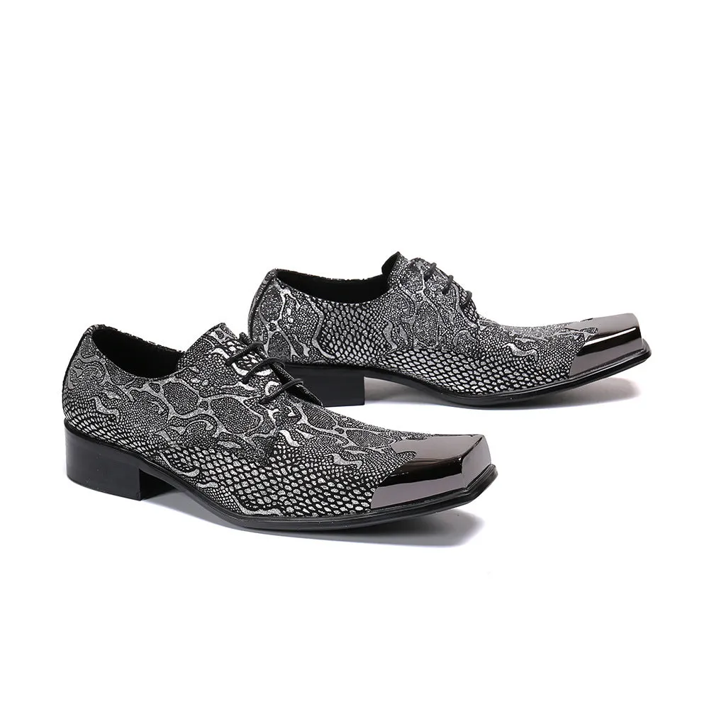 Fashion men's formal wear business leather shoes 2020 new summer British style square toe loafers wedding shoes cowhide shoes trend