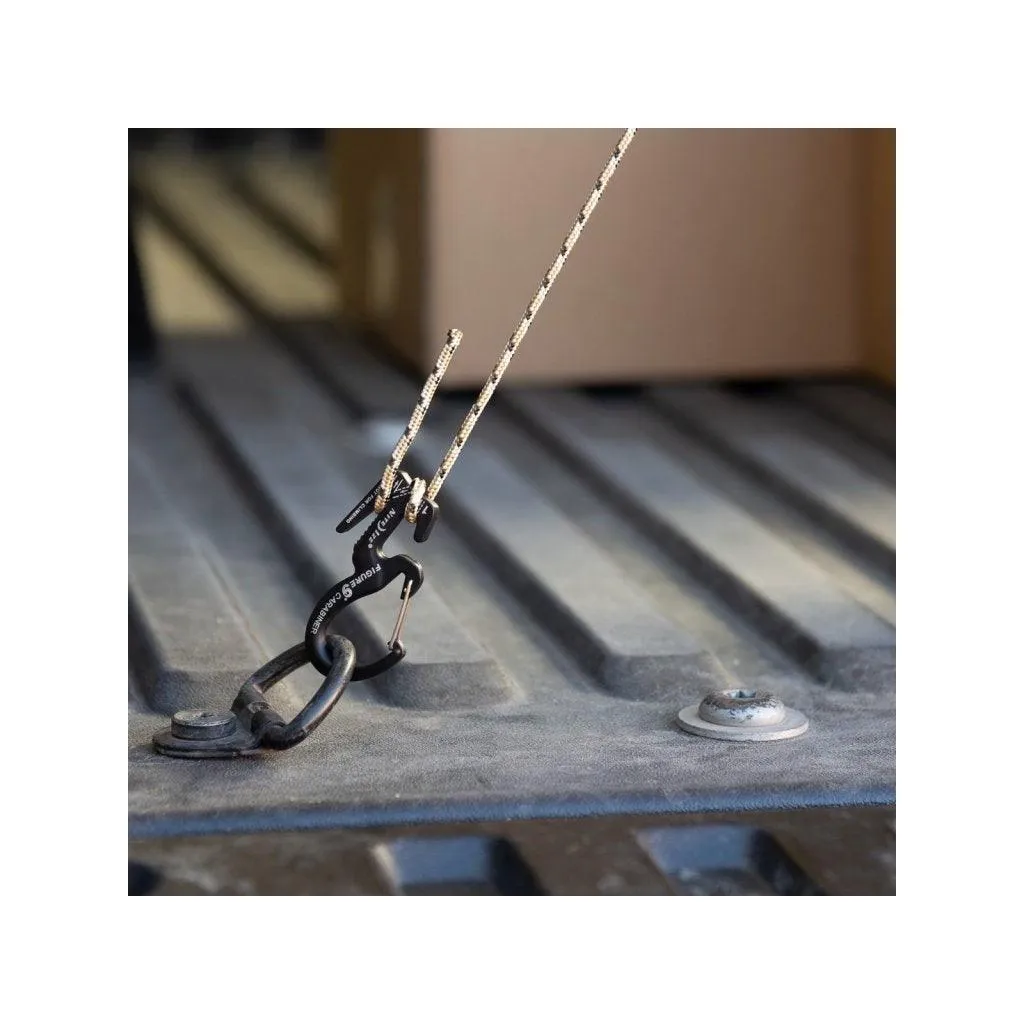 FIGURE 9 CARABINER ROPE TIGHTENER in metal color - small S - Combo set (2ks)